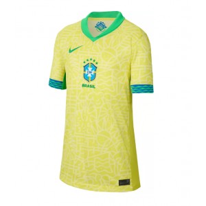 Fotbalové Dres Brazílie Dámské Domácí Oblečení Copa America 2024 Krátký Rukáv